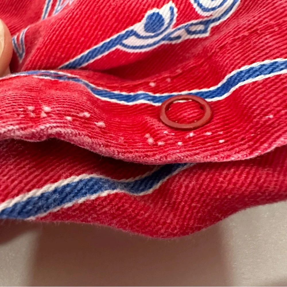 VTG Oshkosh B’Gosh Red White Blue Cars Boys Overalls 24M Made‎ in USA Vestbak